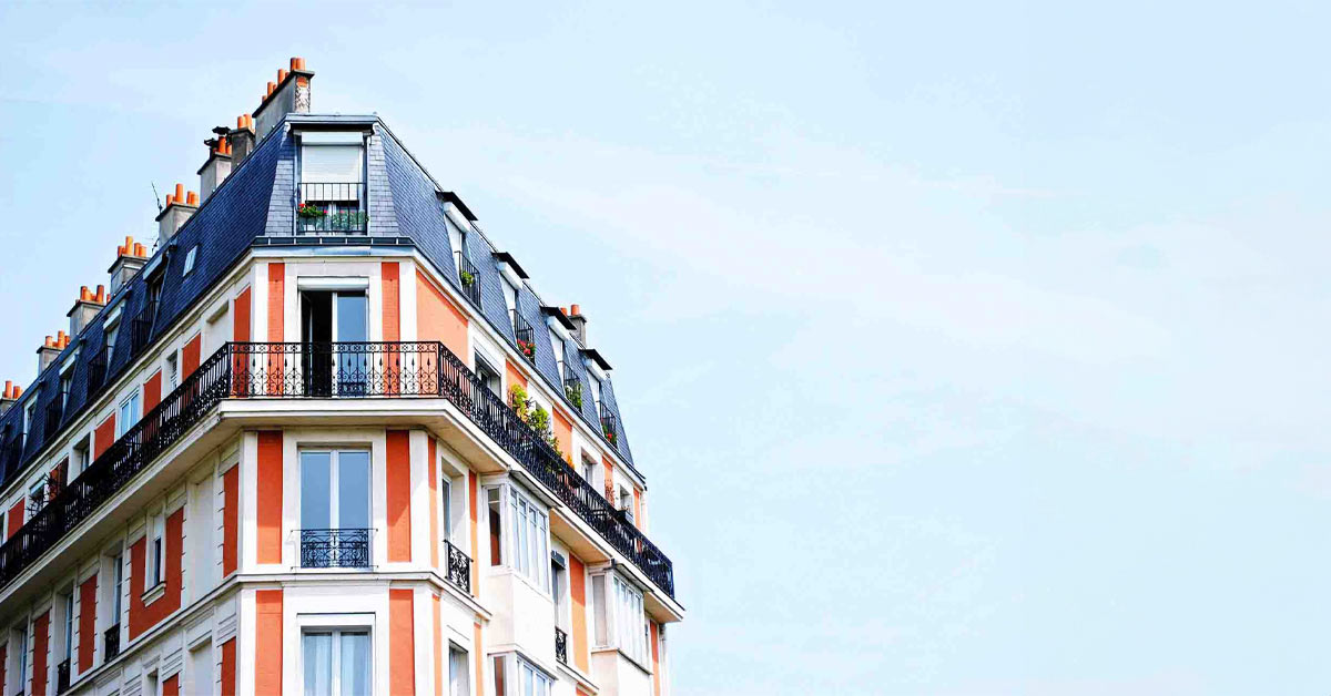 Bild eines schönen Hauses in der Stadt